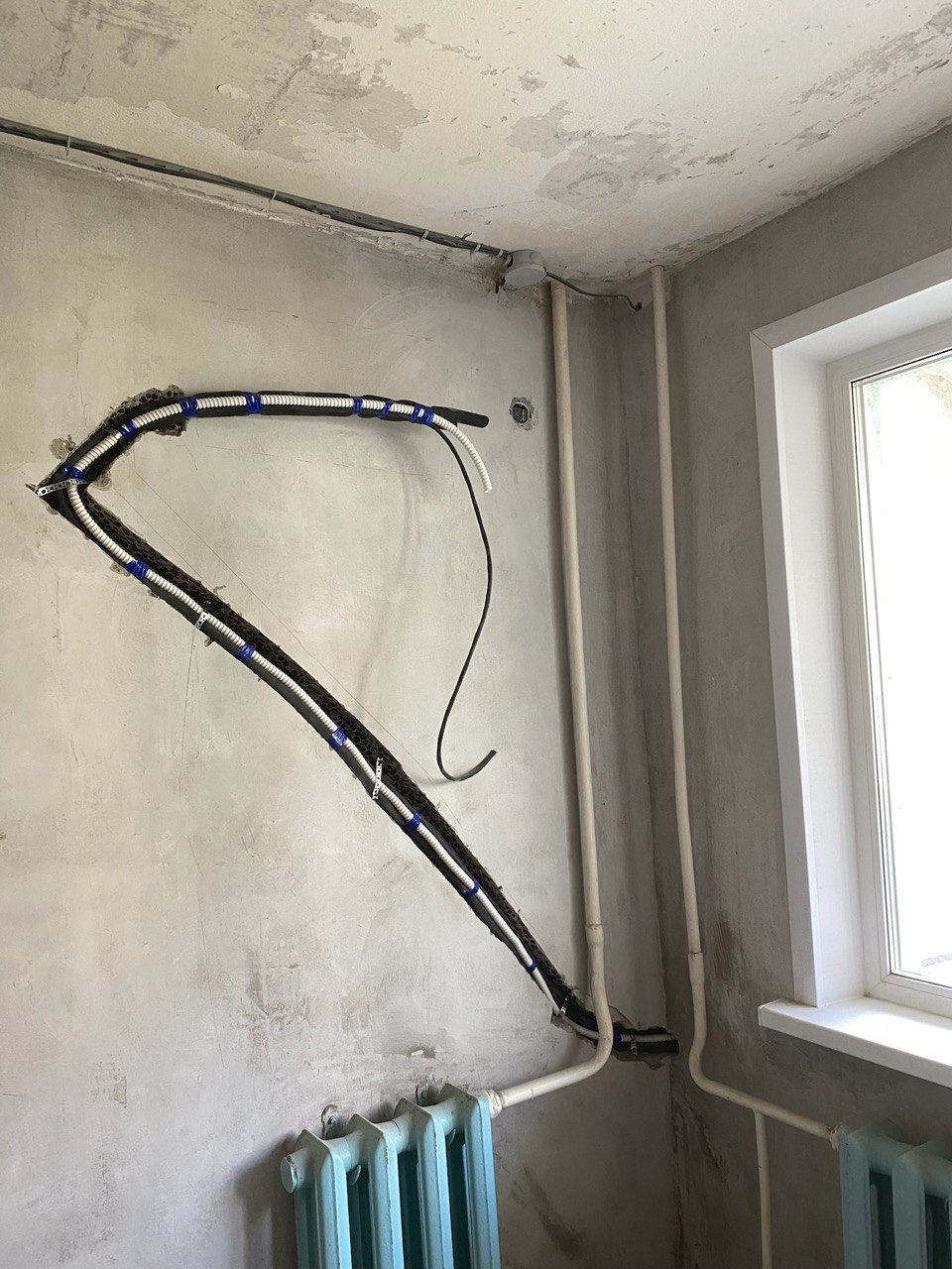 Штробление стен